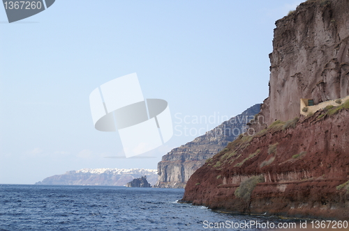 Image of Aegean sea, Santorini island