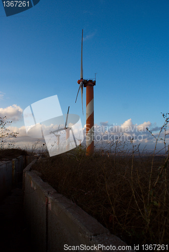 Image of wind turbines in israel