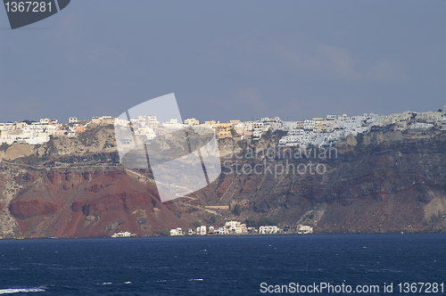 Image of Aegean sea, Santorini island