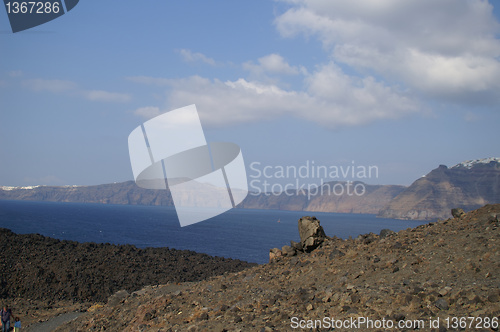 Image of Aegean sea, Santorini island