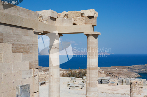 Image of Temple of Athena Lindia at Lindos, Rhodes, Greece