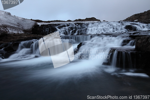 Image of Night waterfall