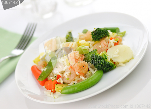 Image of sweet and sour shrimp dinner