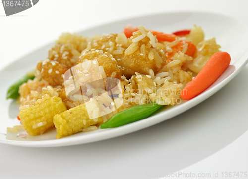 Image of sesame orange chicken