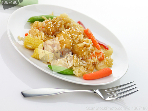 Image of sesame orange chicken