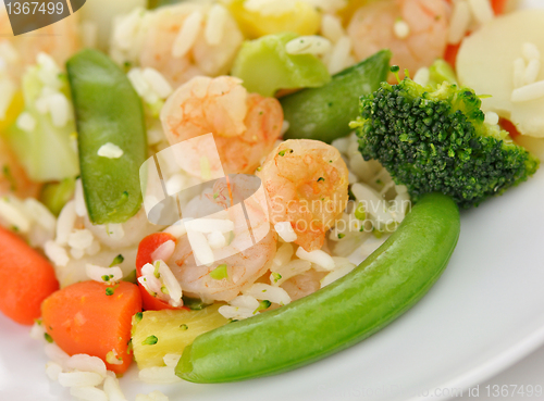 Image of sweet and sour shrimp dinner