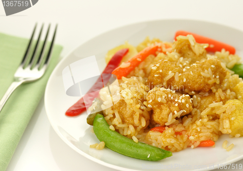 Image of sesame orange chicken