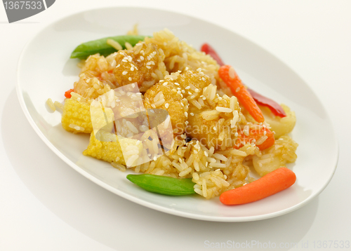 Image of sesame orange chicken