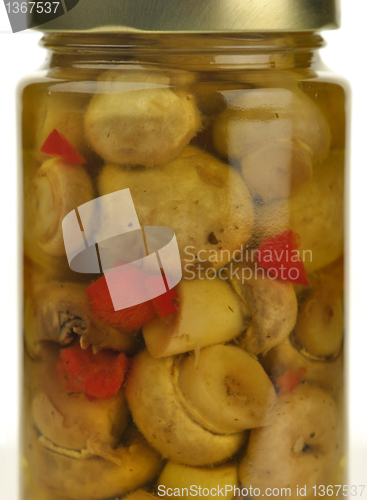 Image of jar of mushrooms