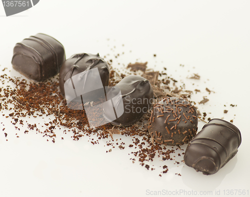 Image of chocolate candies assortment