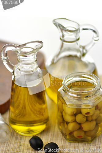 Image of olive oil bottles