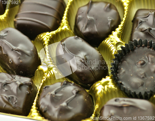 Image of chocolate candies assortment 