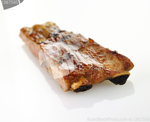 Image of pork ribs with barbecue sauce