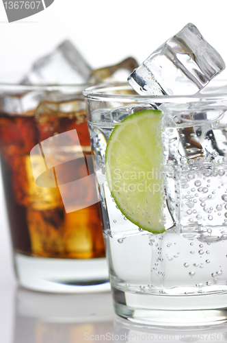 Image of The sweet cooled drinks with ice