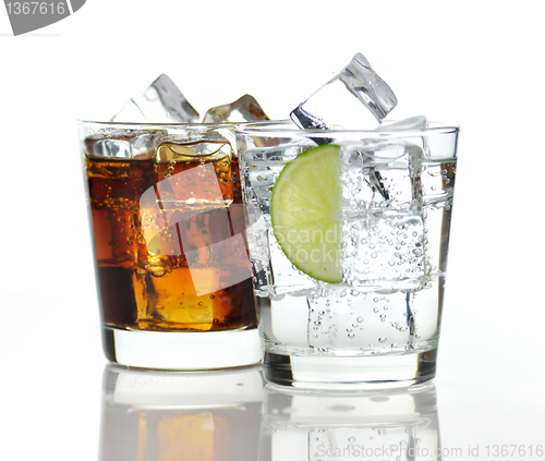Image of The sweet cooled drinks with ice