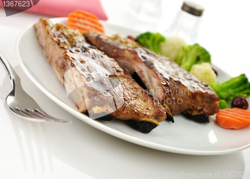 Image of pork ribs dinner 