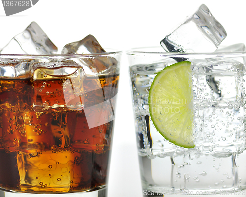 Image of The sweet cooled drinks with ice 
