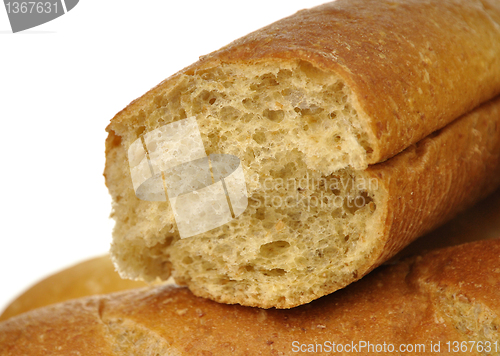 Image of white and dark loaf of bread