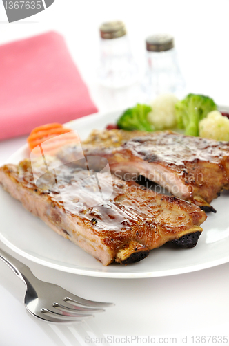 Image of pork ribs dinner 