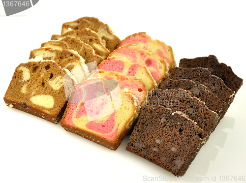 Image of sliced loaf cake assortment 