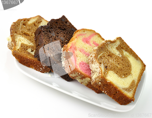 Image of assortment of loaf cake slices