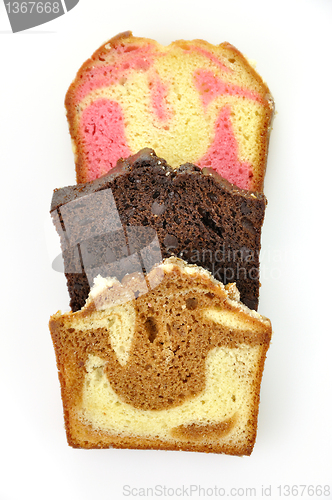 Image of assortment of loaf cake slices