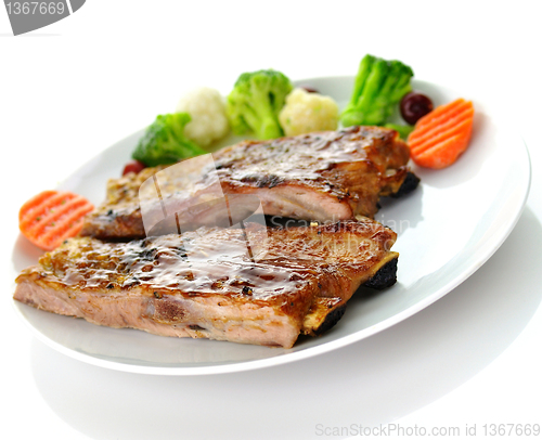 Image of pork ribs dinner 