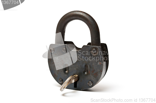 Image of  lock with a key 