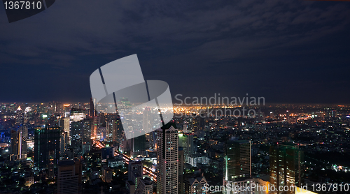 Image of Bangkok night panorama