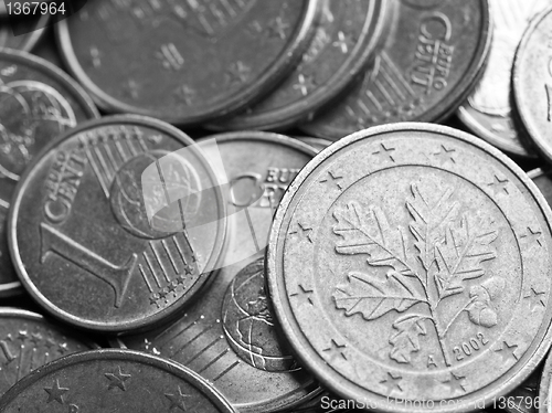 Image of Euro coins background