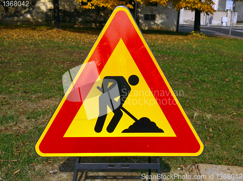 Image of Road work sign