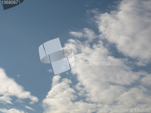 Image of Blue sky with clouds