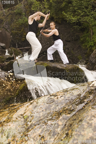 Image of Swordsmen training outdoor