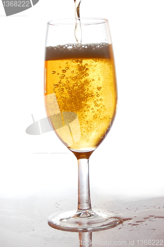 Image of glass of fresh beer