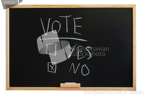 Image of vote yes or no