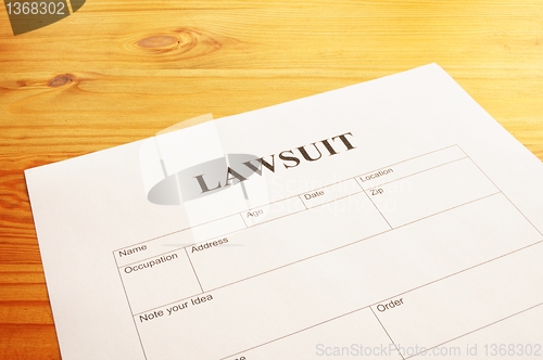 Image of lawsuit