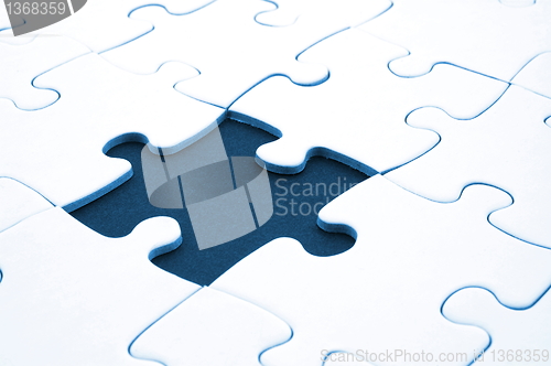 Image of abstract jigsaw puzzle background