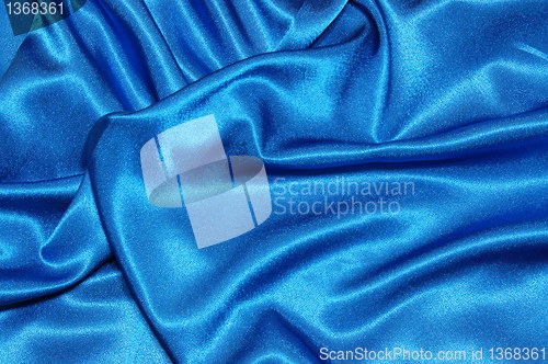 Image of blue satin background