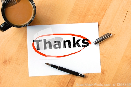 Image of thanks