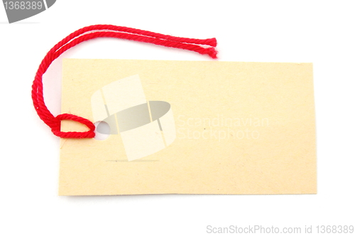 Image of blank price tag