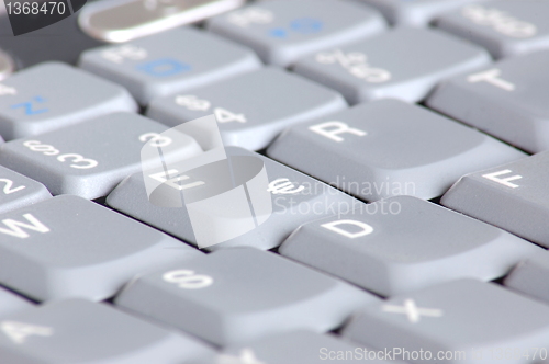Image of keyboard of laptop computer