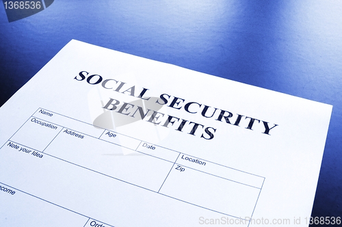 Image of social security benefits