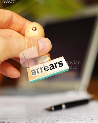 Image of arrears