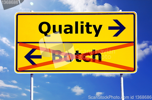 Image of quality or botch