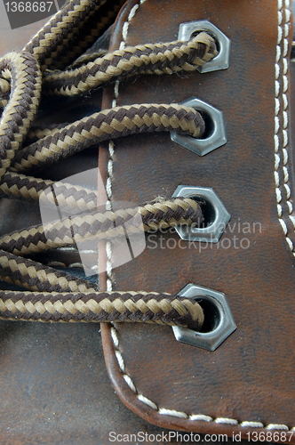 Image of macro of a shoe