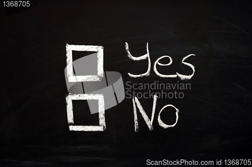 Image of vote yes or no