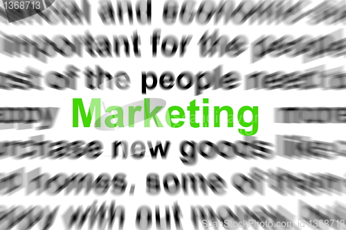 Image of marketing and money 