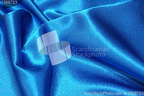 Image of blue satin background