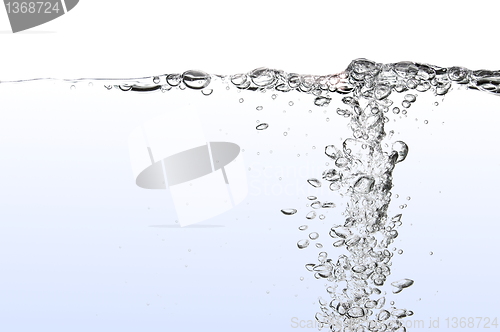 Image of fresh water with bubbles