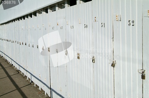 Image of Row of doors with padlocks